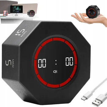 Časovač Cube technika Pomodoro otočný s LED displejem digitální