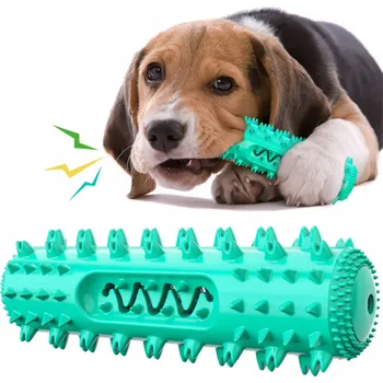 Hračka pro psa INTERAKTIVNÍ KOUSÁTKO PRO PSA HRAČKA S PÍSKÁTKEM, MODRÁ, Z GUMY TPR