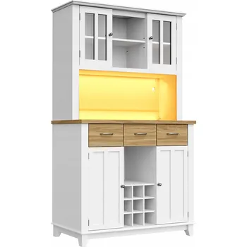 Komoda Příborník Arhatreya borovice 106 x 40 x 179,5 cm