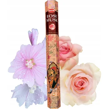 Vonná tyčinka INDICKÉ VONNÉ TYČINKY HEM ROSE MUSK PIŽMO 20 ks