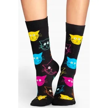 Pánské ponožky Happy Socks Ponožky Cat 41-46 černé, velikost 41-46
