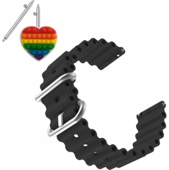 Pásek Řemínek pro Amazfit BIP 5, Silikon Vlna Barva, nastavitelný