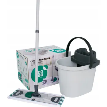 mop Kbelík a plochý mop eco ego circular power sada na úklid 40 cm
