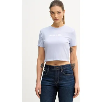 Pánské oblečení Bavlněné tričko Calvin Klein Jeans LV047E823G modrá 05X, vel. L
