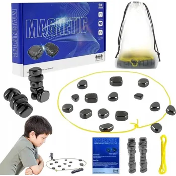 Desková hra Magnetická desková hra MAGNETYCZNA GRA W SZACHY KAMIENIE MAGNETYCZNE mika