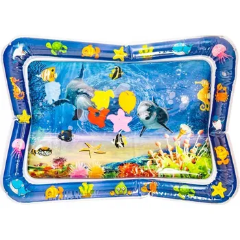 Hračka pro nejmenší SENZORICKÁ NAFUKOVACÍ VODNÍ PODLOŽKA PRO MIMINKA DĚTI OCEAN VZDĚLÁVACÍ