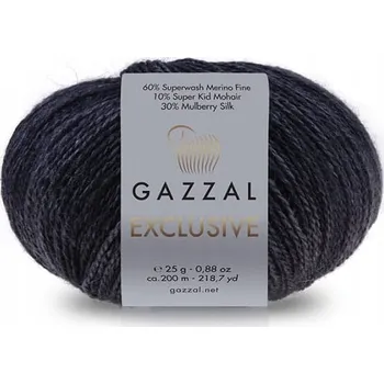 Příze Příze Exclusive Gazzal barva 9906 grafit