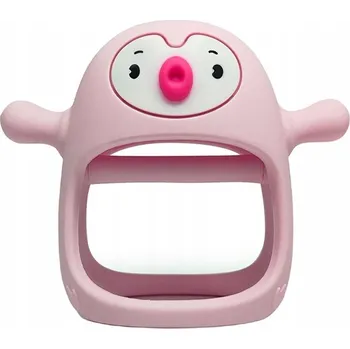 Smily Mia Silikonové Kousátko Tučňák Light Pink