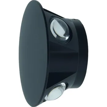 Nástěnné svítidlo Zahradní nástěnné svítidlo ProVero černé s integrovaným LED zdrojem o výkonu 8 W