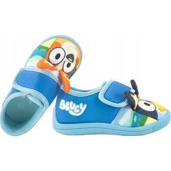 Dívčí bačkory BARTEK 8785117 DOMÁCÍ TEXTILNÍ DĚTSKÉ PAPUČE PAPUČE NA SUCHÝ ZIP Bluey 23