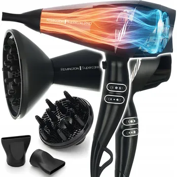 Péče o vlasy Fén na vlasy Remington 2200 W s ionizací, Turbo režim, studený vzduch