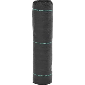 Mulčovací textilie VidaXL Protiplevelová textilie, černá, 0,5 x 10 m, PP