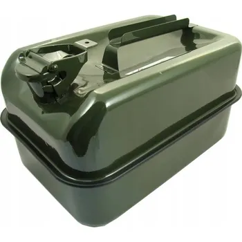 Kanystr KOVOWÝ KANISTR 10L KANISTR NA PALIVO PLECHOVÝ