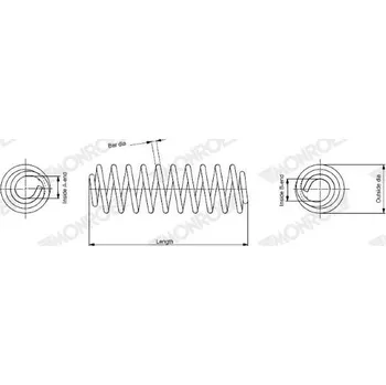 Pružina podvozku MONROE SP3434
