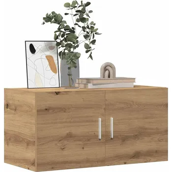 police Nástěnná skříňka dub artisan 80 x 39 x 40 cm kompozitní dřevo