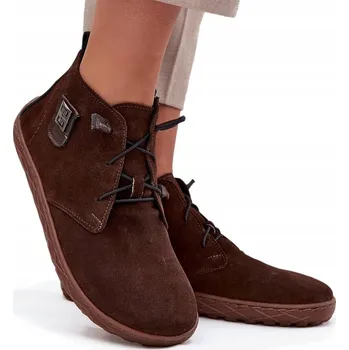 Dámské polobotky BAREFOOT DÁMSKÉ POLOBOTKY PŘÍRODNÍ SEMIŠ OZDOBA ZAZOO 30072 ČOKOLÁDOVÉ 38