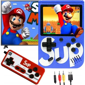 Herní konzole PŘENOSNÁ MINI RETRO HERNÍ KONZOLE GAMEBOY PEGASUS GAME BOX MARIO CONTRA 400 HER