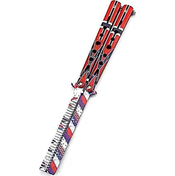 Motýlek Hřeben motýlek Rocka Butterfly Knife Comb Dixie