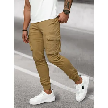 Pánské kalhoty Ozonee Pánské kalhoty joggers Pakeka béžová 33