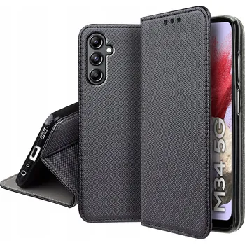 Pouzdro na mobilní telefon Pouzdro s klopou RCBR pro Samsung Galaxy M34 5G SMART MAGNET černé