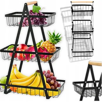 Obraz Kovový koš na ovoce černý