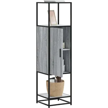 Příborník do zásuvky Skříň highboard šedá sonoma 35,5x35x139 cm kompozit a kov