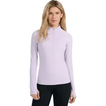 Lyžařský vosk Dámské termo triko s dlouhým rukávem as polovičním zipem 4F-BRUSHED UNDERWEAR F096-WAW25UBRUF096-52S-LIGHT VIOLET Fialová XS