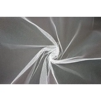 Metráž - Tyl BÍLÝ tuhý 3m TU93567001 - Bílá, 300cm