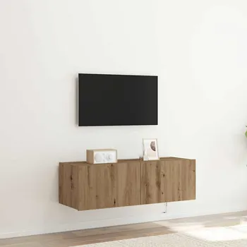 Nábytek TV wall cabinet Nástěnný Artisanový dub 100 x 35 x 31 cm
