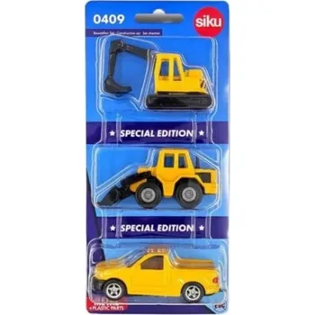 autíčko Siku Blister set - Stavební 3 ks