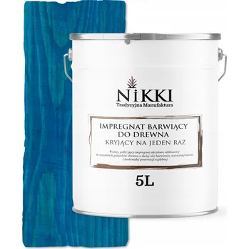 barva a nátěr na dřevo IMPREGNACE NA DŘEVO EXTRA LAZURA OCHRANNÁ S BARVOU JEDNOVRSTVÁ MODRÁ 5L UV