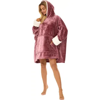 L&L Halenka s kapucí 2467 uni pudrově růžová