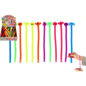 Antistresová natahovací hračka HALLOWEEN ze silikonu 20 cm – mix 6 motivů