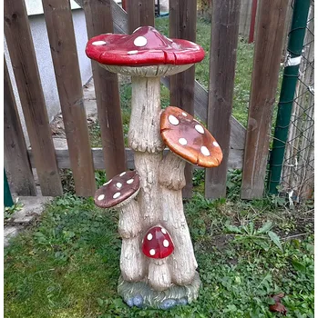 Zahradní dekorace Houby muchomůrky rodinka maxi