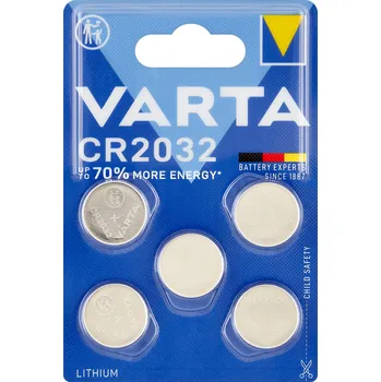 Článková baterie Varta CR2032 5 ks