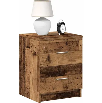 Nábytek Noční stolky 2 ks se 2 zásuvkami old wood 40 x 36 x 50 cm