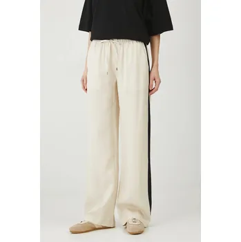 Dámské kalhoty Kalhoty Medicine dámské, béžová barva, široké, high waist RS25.SPD603 08X, vel. M