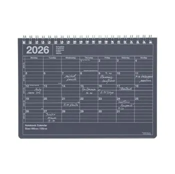 Diář MARK'S 2026 Tischkalender, S // Black – Mark's Inc (EN)