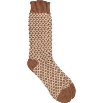 Pánské ponožky Pedemeia Socks Fleur-De-Lis Cashmere — Beige