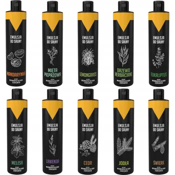 AROMA VŮNĚ OLEJ DO SAUNY EMULZE MIX Sada 10 kusů 250 ml