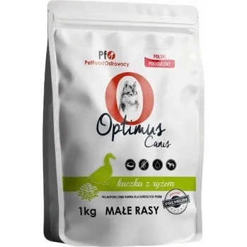 Krmivo pro psa Krmivo Optimus Canis Premium Dospělí psi malých plemen KACHNA S RÝŽÍ 1 kg