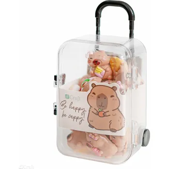 Výtvarná sada Přívěsky polymer 3D - KAPYBARA v kufříku 20ks