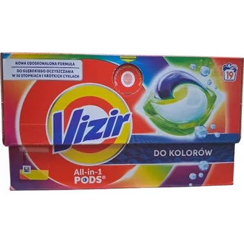 Prací prostředek Vizir Kapsle na praní barevného prádla 18 ks