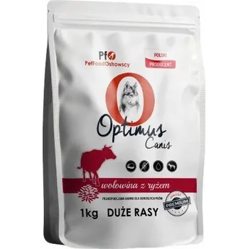 Krmivo pro psa Krmivo Optimus Canis Premium Dospělí psi velkých plemen HOVĚZÍ MASO S RÝŽÍ 1 kg