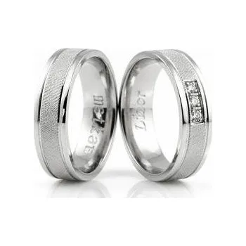 Prsten ŠPERKY-NM, Snubní prsteny 355 bílé zlato