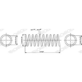 Pružina podvozku MONROE SP3140