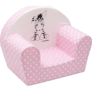 dětské křeslo Dětské křesílko NEW BABY Zebra světle růžové