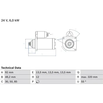 Startér Startér BOSCH 0 986 025 900