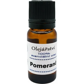 Vonná esence pro vířivku Olejářství Pomerančový esenciální olej - lisovaný za studena Objem: 10 ml, Uzávěr: Vykapávač, Materiál obalu: Hnědé sklo