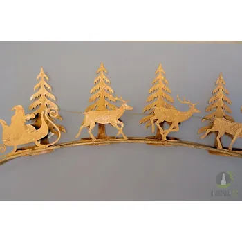 Svícen Adventní svícen spřežení 52cm